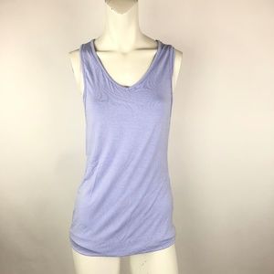 Athleta Women XS Athletic Tank Top Purple Twist